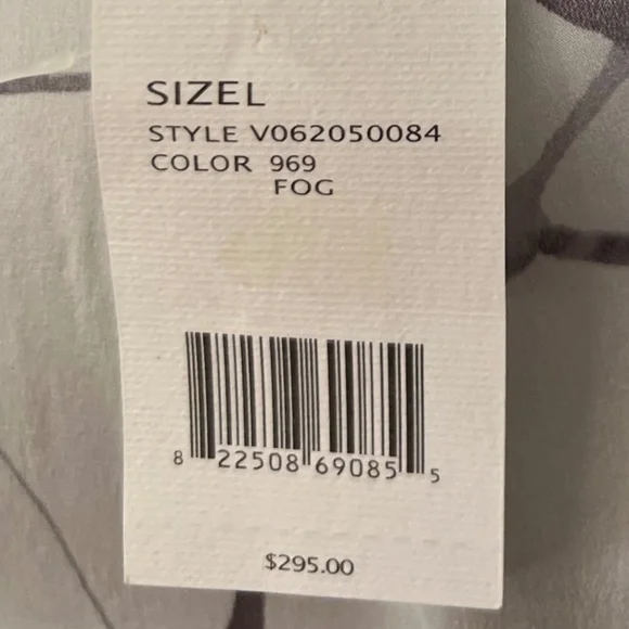 NWT Vince Fog Silk Stretch Scoop Neck Wiggle Dress Large $295 All Occasion